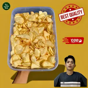 Keripik Singkong Original Asin Gurih Food Snack Kripik Camilan Usus Makroni Cikruh Halal Renyah Lezat Best Quality Cemilan Makanan makanan ringan goreng singkong