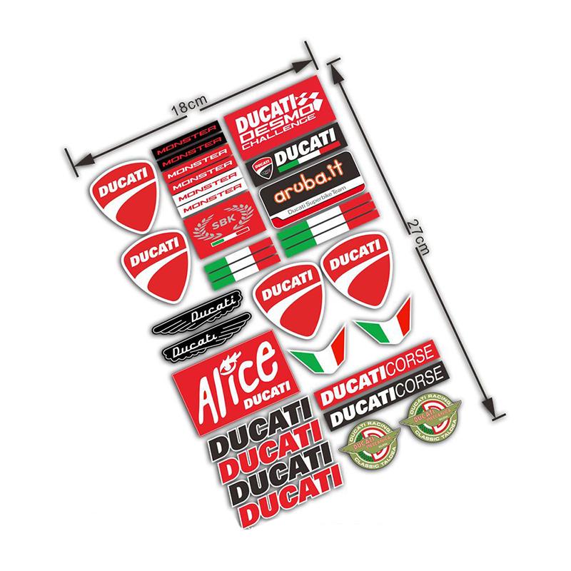 Product Introduction of Ducati KTM Akrapovic agv Yoshimura WP Universal Motorcycle Fairing Stickers 6