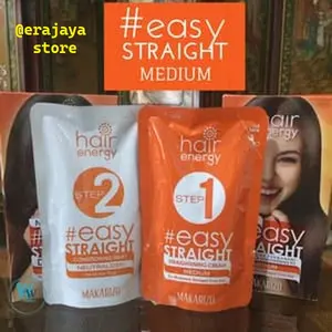 Makarizo Pelurus Rambut Medium  - Pelurus Rambut Permanen Obat Pelurus Rambut Medium 80ML