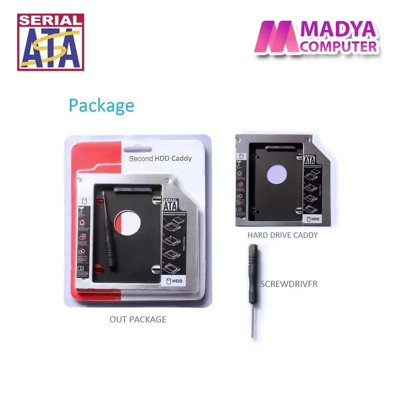 Second HDD Caddy 9.5mm - SATA 2.5"