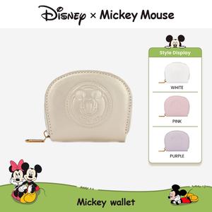 Set Kad Mickey / Minnie Disney, Retro Comel dan Mini, Reka Bentuk Mini dan Ringkas, dengan Cetakan Timbul, Berbilang slot, Zip Separuh Bulatan, [COD]