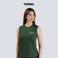 Gambar Terrel sportswear basic tanktop green women dry fit running gym yoga kaos olahraga wanita Outdoor Pakaian - XL dari Terrel Sportswear Kota Bandung 1 Tokopedia