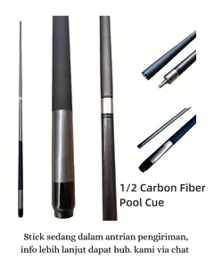 Lightweight 147cm/57in 13mm Carbon Fiber Pool Cue Stick - Large Tip Billiard Rod