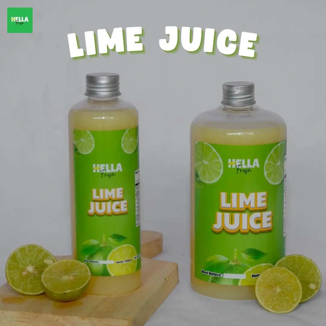 Sari Jeruk Nipis Peras Asli Lime Juice Pure Fresh 250 ml & 500 ml