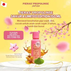 Pieras Propolinse Sakura Travel Size Mouthwash 150mL Obat Kumur