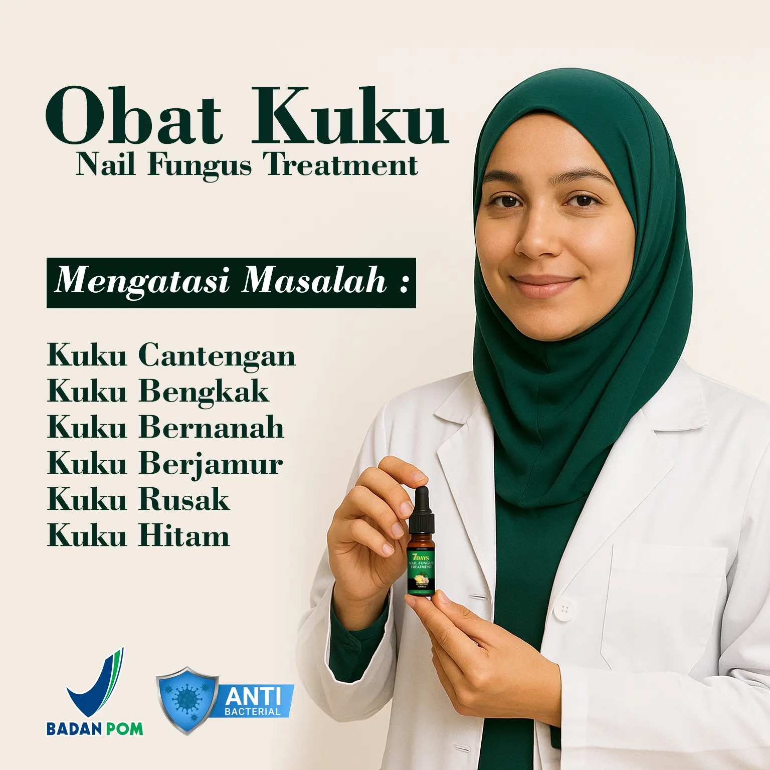 Serum Anti Baklteri Serum Merawat Kuku dan Mengatasi Cantengan Bengkak Bernanah Menghitam
