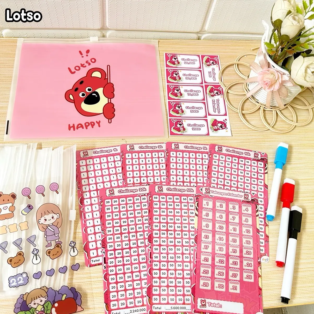LABUBU x SANRIO Saving Pouch Best Seller (kertas bisa dihapus)