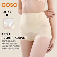 Gambar GOSO Celana Korset Wanita Korset Pengecil Perut Paha Pelangsing Seamless cd High Waist Safty Pandex - Hitam, M dari GOSO Official Store_NEW Kota Administrasi Jakarta Barat 1 Tokopedia
