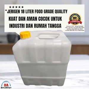 Jerigen 18L Tebal -Air, Bensin, Solar, Pupuk Kuat Murah Bergaransi untuk Industri dan Rumah Tangga - Camping