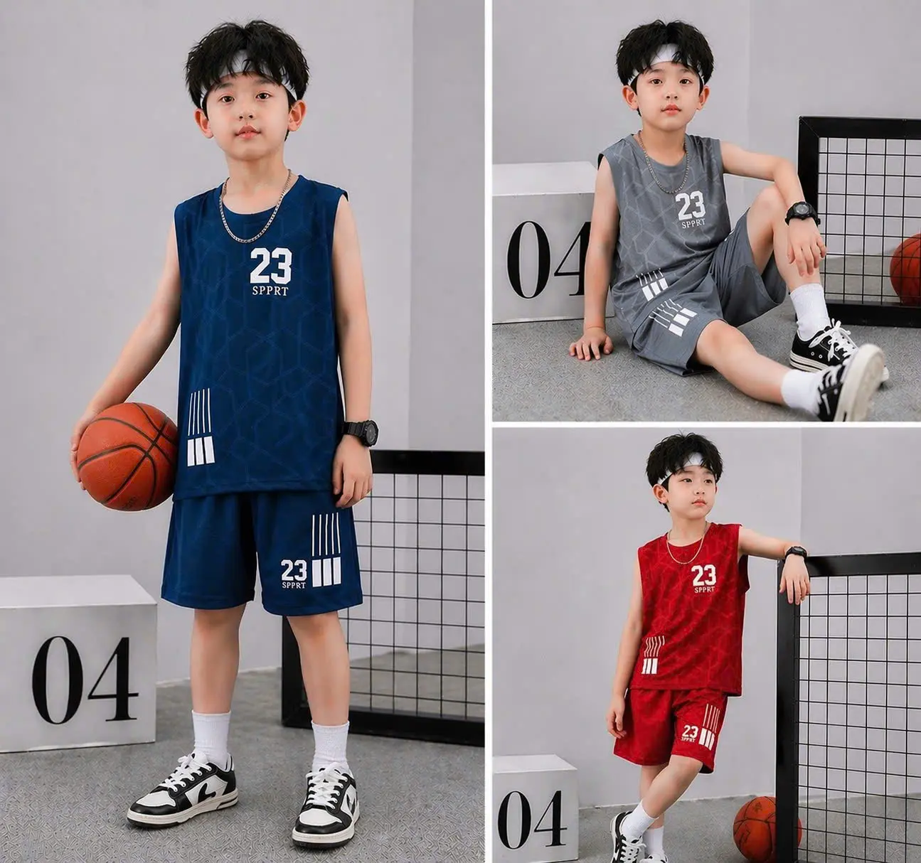 Bộ ba lỗ thể thao 13-50kg dành cho cả bé trai và bé gái chất thun lạnh mềm mát thấm hút mồ hôi mẫu 23 form thoải mái k tăng size. Đồ bộ thể thao cho bé yêu thoải mái năng động