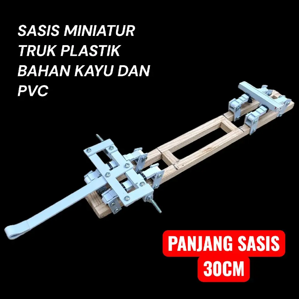 Sasis Miniatur Truk Skala Truk Plastik Bahan Kayu Dan PVC Panjang sasis 30CM