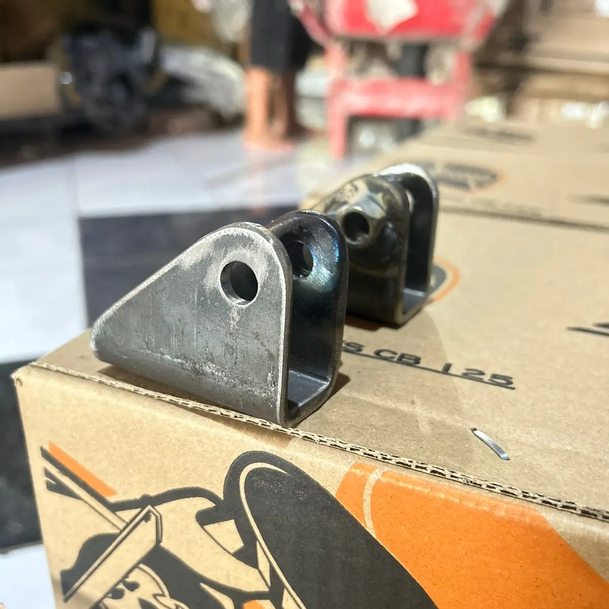 Dudukan shock belakang handmade nganjuk skok shockbreaker di arm