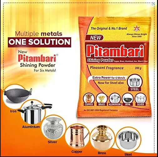 Pitambari Powder 200g for vessel cleaning