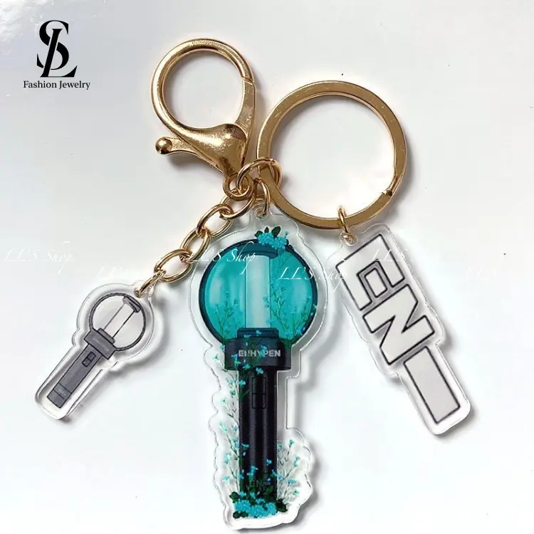 LL'S | Enhypen support light light stick keychain acrylic bag pendant KPOP key ring