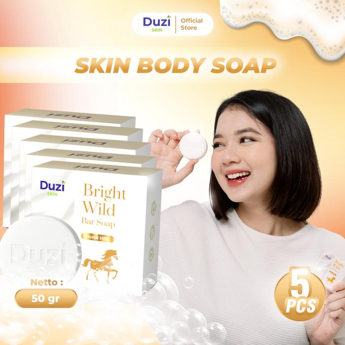 Gambar Duzi Skin - Sabun Batang Susu Kuda Bright Wild Original 50 Gram x 5 dari Swasuka Store Kab. Tulungagung Tokopedia