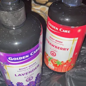 UltiGar Golden Care Body Wash Mix Varian Strawberry Peach Lavender 500ml - Buy 1 Get 1 Free - Softening & Moisturizing - POM NA 18240700350 & 18240700376 - Paket Bundling Spesial