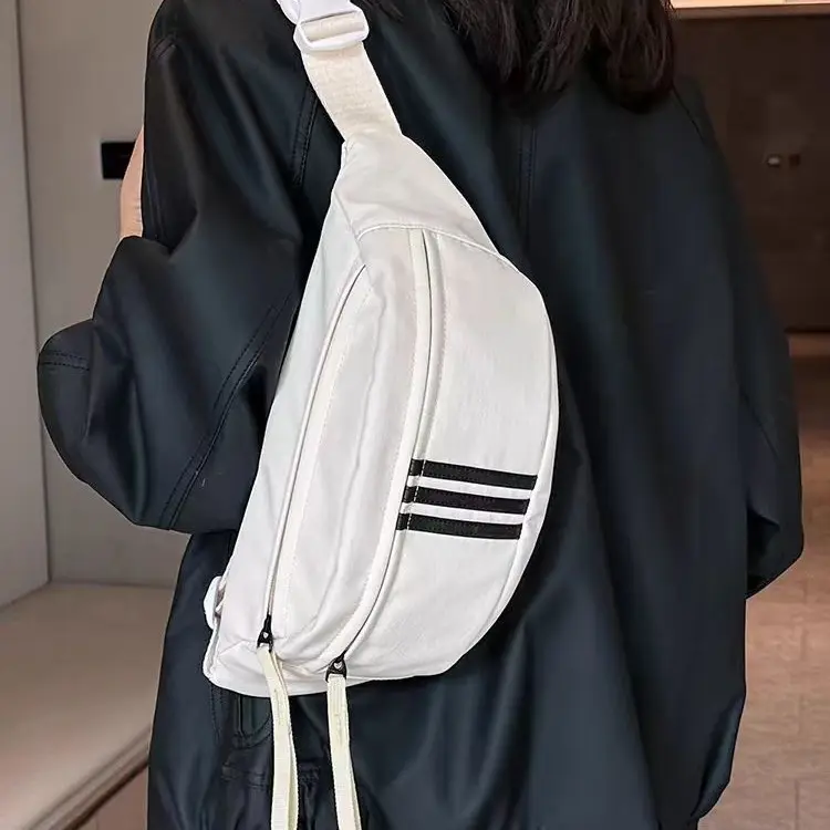 2024 New Trendy Ins Fashion Belt Bag, Sports Crossbody Chest Bag, Casual Nylon Cloth Bag, One-Shoulder Crossbody Women's Bag, Men's Bag, Couple Bag