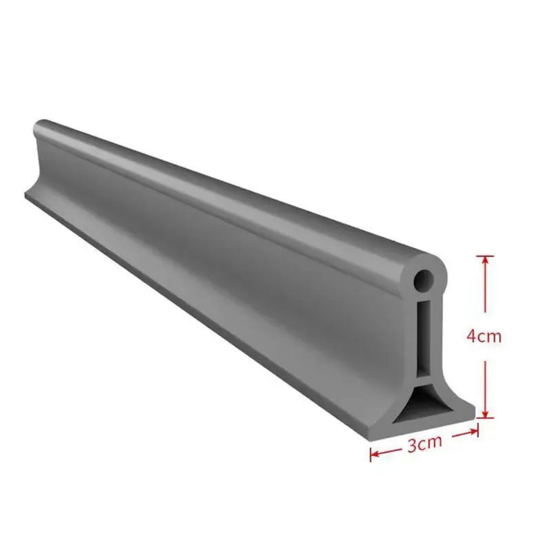 Dải Giữ Nước Bằng Silicon, Rào Chắn Nước, Tự Dính, Có Thể Uốn Cong, Ngăn Chặn Tách Khô Và Ướt, Dẻo, Thích Hợp Cho Phòng Tắm, Phòng Tắm, Nhà Bếp Và Nhà Vệ Sinh, Ngăn Chặn Nước 7