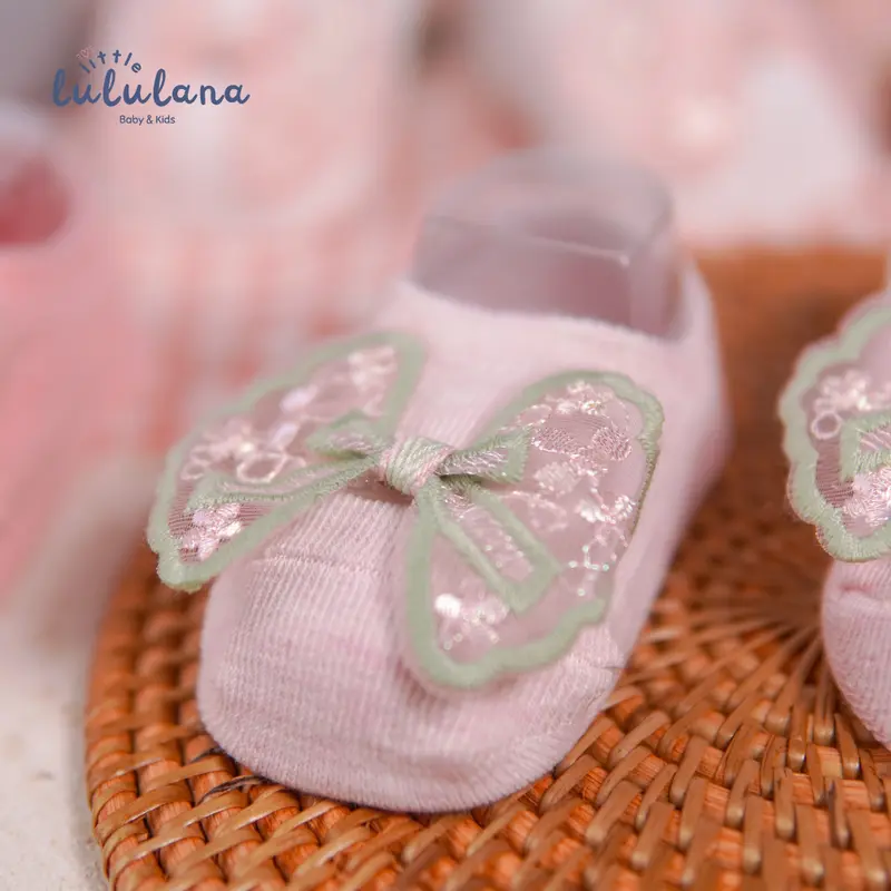 Little Lululana - Lily | Kaos Kaki Bayi Unisex Sepatu Anak Bayi 3D | Newborn Baby Socks | Kaos Kaki Bayi perempuan 0–6 Boneka Lucu Anti Slip satu  paket 5