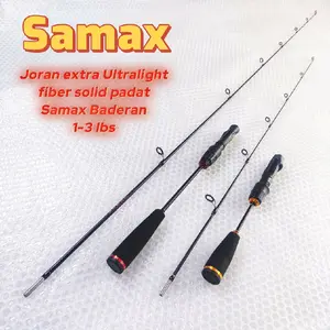Samax Joran Pancing Super Lentur Baderan Ultralight Fiber Solid Padat 100-150 cm Extra Ultralight 1-3 lbs  Lure