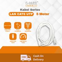Gambar GLENZ Kabel Patch Cord Cat6 UTP 5M | Kabel Patch Cord Cat6 UTP | Panjang Kabel 5 Meter | Tahan Panas Up to 75° C | High Speed Transmitter Rate Up to 1000mbps | Kabel UTP Berkualitas Tembaga Asli | Kompatibel untuk Router, PC, CCTV Putih dari GLenz Security Kota Administrasi Jakarta Utara 1 Tokopedia