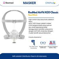 Gambar ResMed AirFit N20 Classic Nasal Mask- CPAP Mask - L dari Indo Medika Nusantara Kota Administrasi Jakarta Selatan 3 Tokopedia