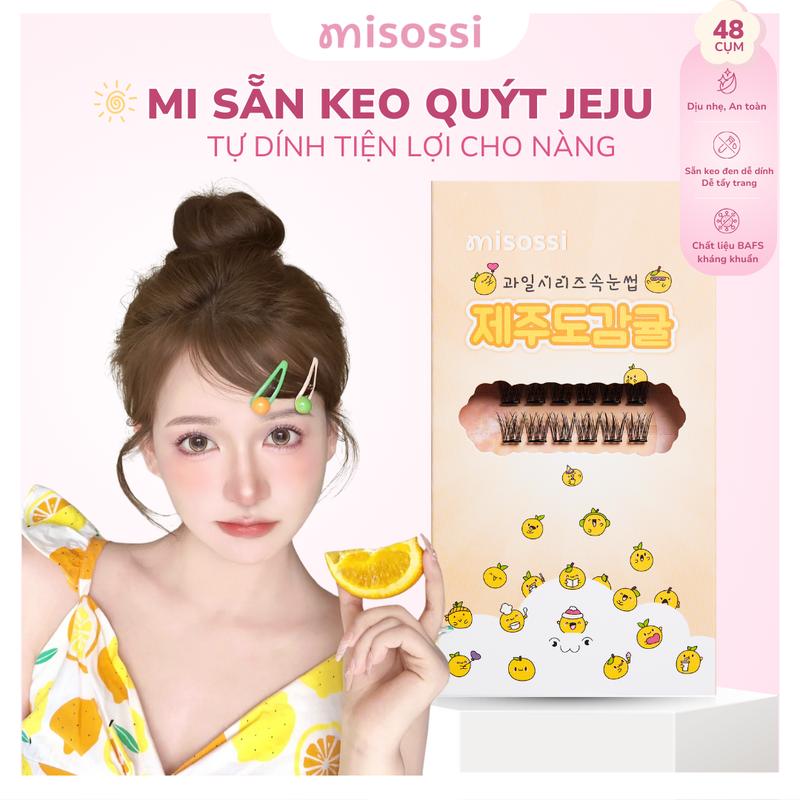 misossi Mi Giả Hàn Quốc Sẵn Keo Quýt Jeju – Mi Cụm Hàn Quốc, Phù Hợp Trang Điểm Tự Nhiên, Nhẹ Nhàng
