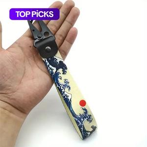 Llavero de Patrón de Onda, Llavero Decorativo para Motocicleta y Coche, Llavero de Pulsera para Coche, Llavero de Pulsera Universal, Adorno Colgante para Bolsa #LOS MEJORES ARTÍCULOS