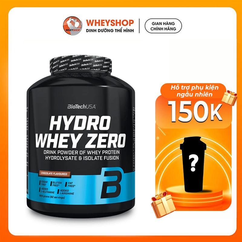 (TẶNG BÌNH) Sữa bột Whey Protein BioTechUSA Hydro Whey Zero 4 Lbs - hỗ trợ phát triển cơ - WHEYSHOP VN