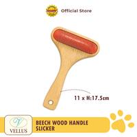 Gambar VELLUS Sisir Premium Beechwood Handle Slicker Brush | Sisir Anjing Kucing dari Octagon Pet Indonesia Kota Surabaya 1 Tokopedia