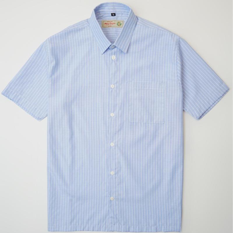 Abbey Classics Kemeja Lengan Pendek Katun - Picnic Shirt Stripes 0