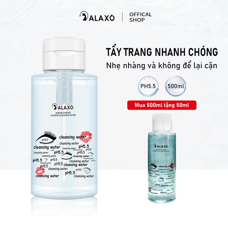  ALAXO - Nước tẩy trang tinh chất tảo biển sâu PH5.5 Transparent Light Full Face Lip Balm Nhập khẩu từ Hàn Quốc 500ml,nước tẩy trang cho da dầu mụn 