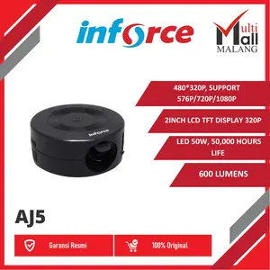 Inforce Mini AJ-5 Black – LCD Projector Portable Full HD