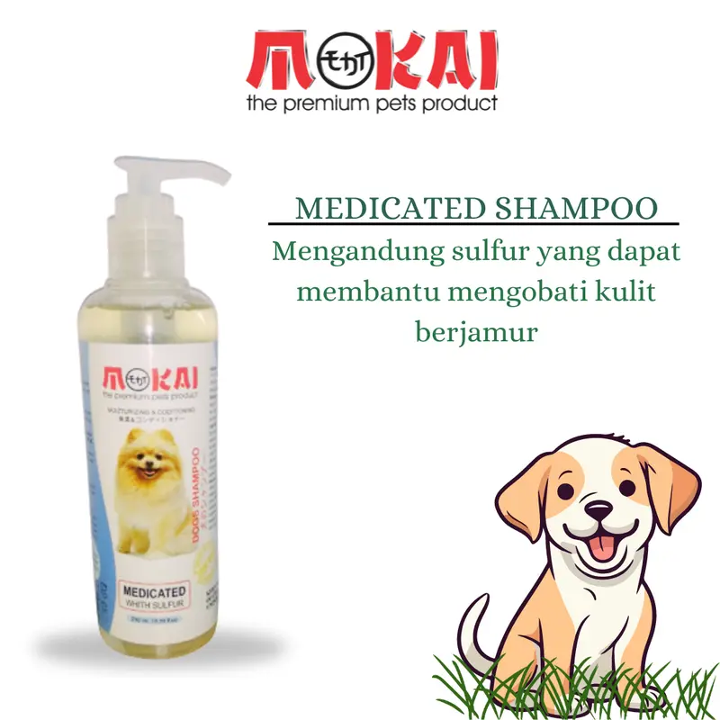 Mokai SHAMPOO Anjing / Dogs - KUALITAS TERBAIK  250 ML shampo kucing anti rontok dan bulu lebat kutu 4