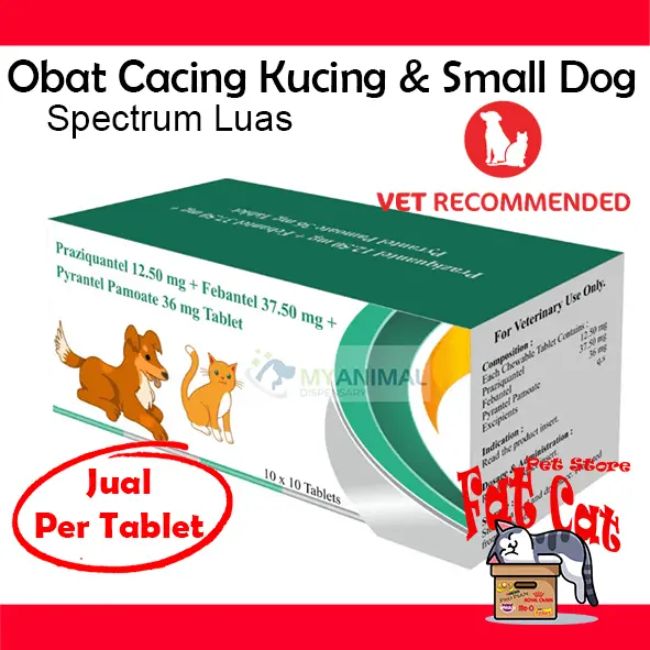 Praziquantel Obat Cacing untuk Kucing dan Anjing dengan Spektrum Luas 1