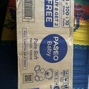 BUY 8 GET 2 Free Paseo Baby Pure Soft Premium Facial Tissue 3ply 100's | Tisu Bayi 3 helai Tissu Wajah - Karton