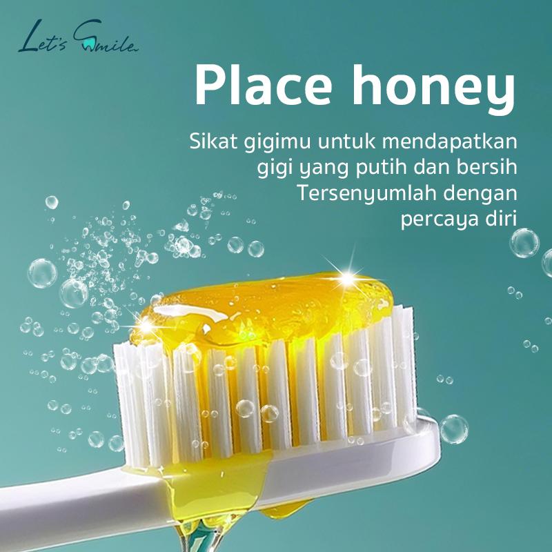 Let’s Smile Whitening Pasta Gigi 150g – Removes Yellow Stains, Freshens Breath, Protects Gums, Safe & BPOM Certified