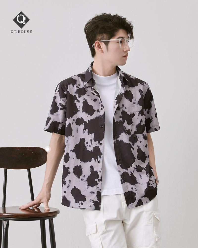 Product Introduction of Áo Sơ Mi Nam Ngắn Tay Họa Tiết Đi Biển Form Ragular fit Cộc Tay SMN01 Menswear Nam 5