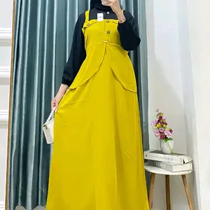 Busana Muslim Dress Adelia Crinkle Air Flow Nyaman Gamis Airflow Ibu Menyusui