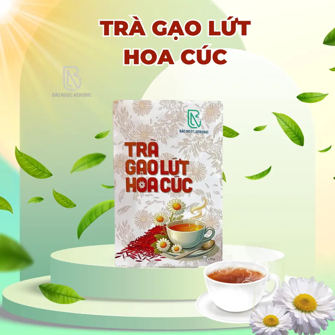 TRÀ GẠO LỨT HOA CÚC - HỘP 20 TÚI LỌC