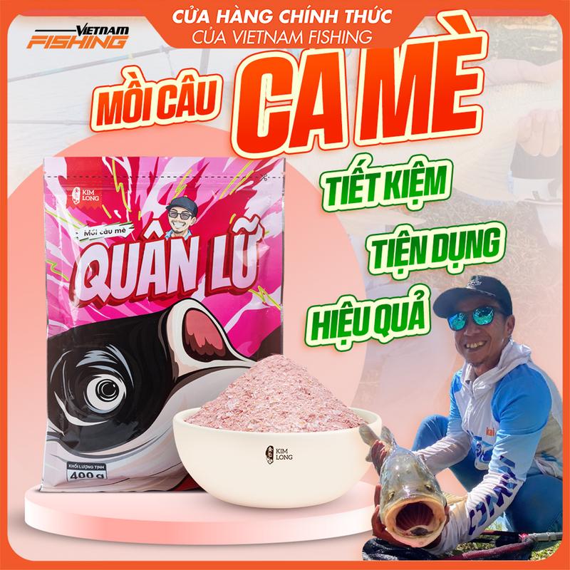  Mồi Câu Cá Mè Quân Lữ KIM LONG 400g - Vị dâu hấp dẫn 