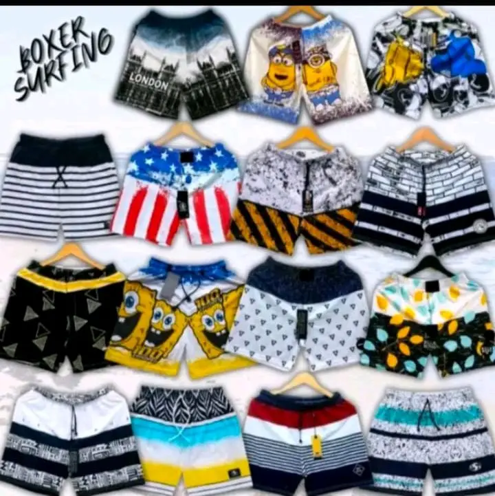 Paket 50rb 4pcs Celana pendek Celana boxer Celana karakter motif Amerika onepiece anti kusut 7
