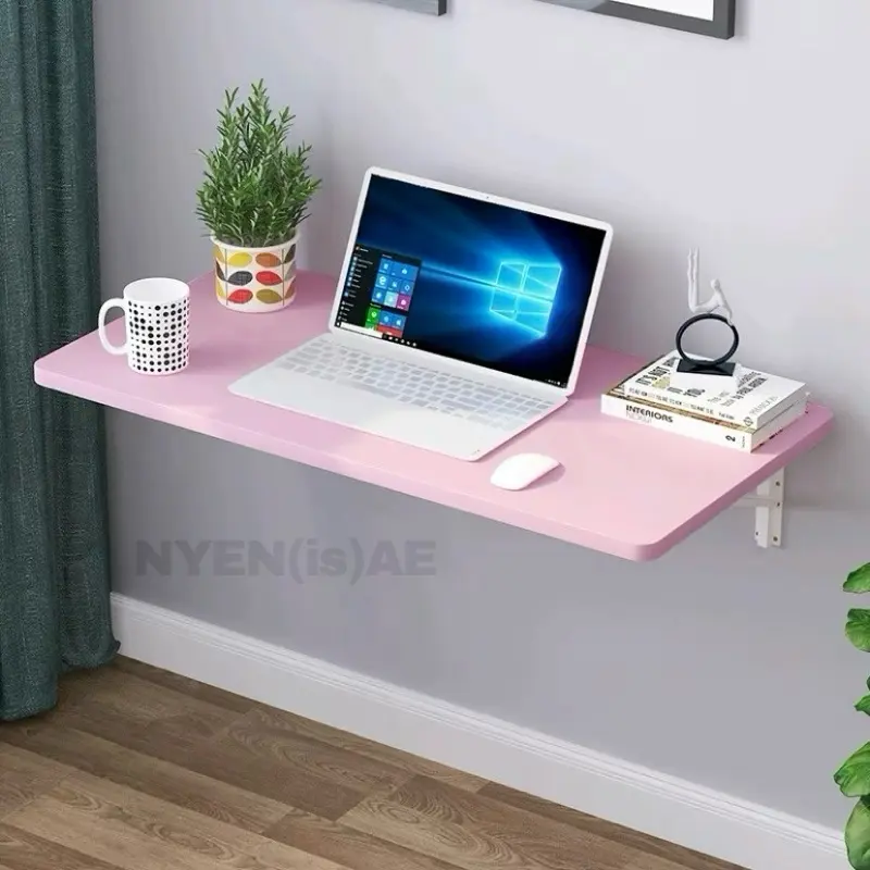 1 SET LENGKAP TINGGAL PASANG MEJA LIPAT TEMPEL DINDING DEKORASI RUANGAN MEJA DAPUR LAPTOP BELAJAR Rak Furniture Minimalis Kayu Besi Marmer