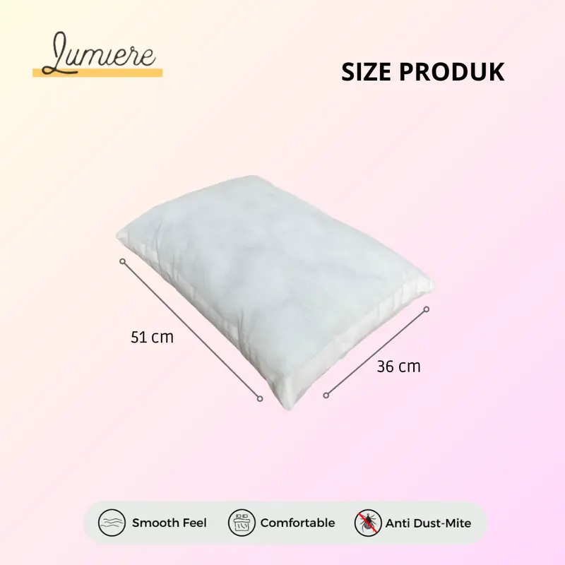 Promo 1 Set Bantal Guling Empuk Menggunakan Isian Full Silikon Tidak Mudah Kempes 1