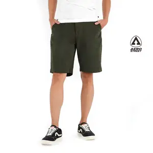 Aerostreet Chinos Pendek Emilio Hijau Army Celana Pendek Chino EAAAA