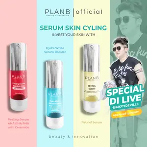 [SPECIAL LIVE KIKOYDEVILLE] PLAN B KOSMETIK - Serum Skin Cyling | Serum Peeling AHA BHA PHA With Ceramide | Serum Hydrating | Retinol Serum | Serum Wajah Mencerahkan | Serum Wajah Memutihkan