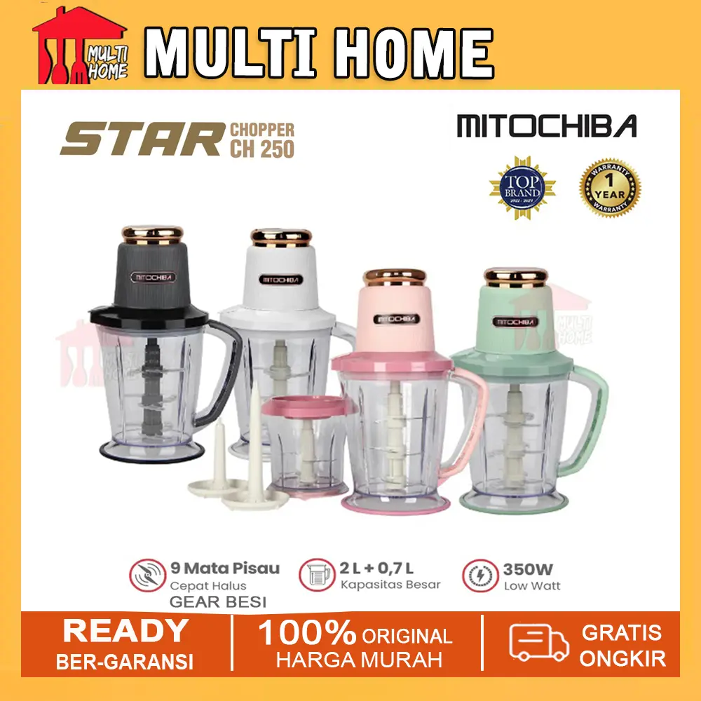 Mitochiba Chopper CH-250 / CH250 New Star Blade 2L - 9 Mata Pisau