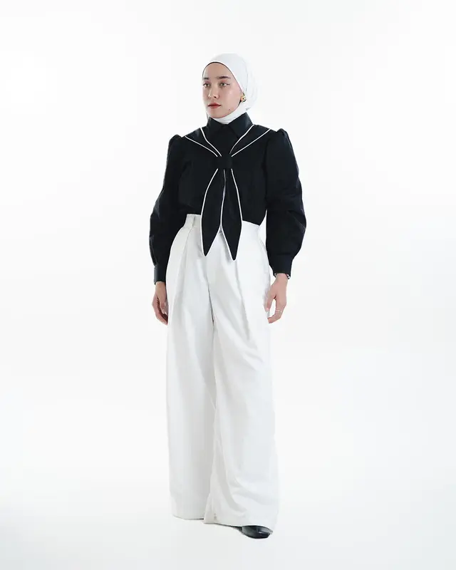 ELSE | Daissy Shirt | Kemeja Wanita Dasi Atasan Casual dan Formal 100% Infinit Cotton kemeja  viral 6