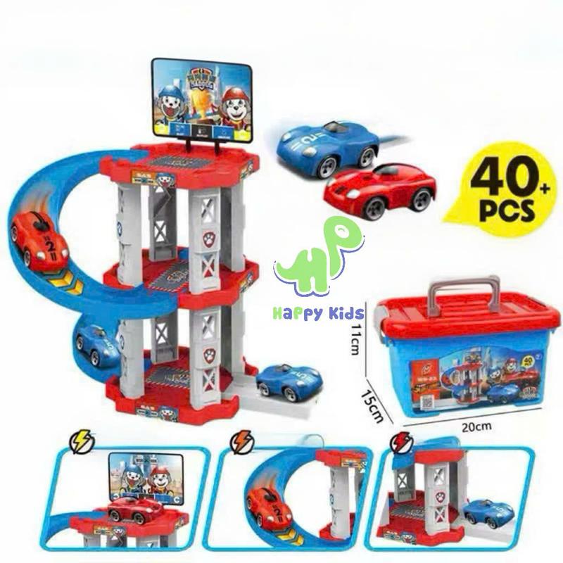 Hộp đồ chơi mô hình nhà xe, trạm cứu hộ đội chó cứu hộ Paw Patrol