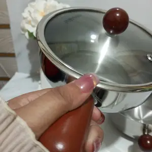 [PROMO SPESIAL BULAN INI] TEXANIA BISA PILIH Panci dan Saucepan Stainless Anti Lengket Anti Karat 16cm Gagang Kayu Tahan Panas